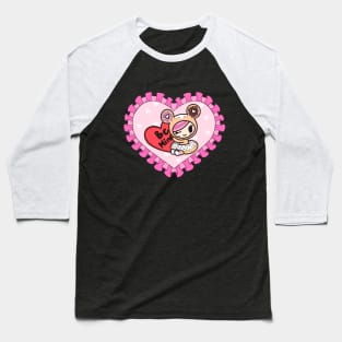 Be Mine Donut Girl Baseball T-Shirt